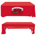 6' Customized Open Back Throw Style Table Cover
